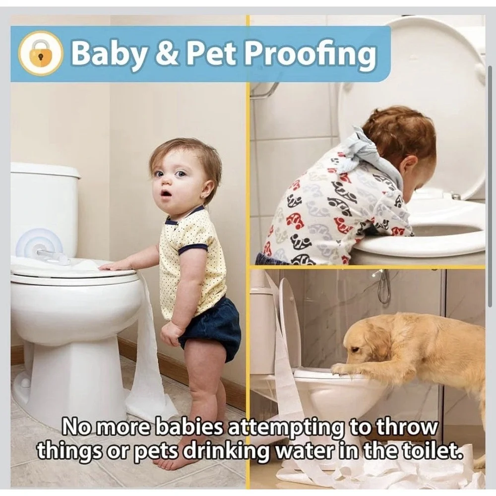 4our Kiddies Baby Toilet Lock 2‎ Pack for Child Safety, Baby Proof Toilet Seat
